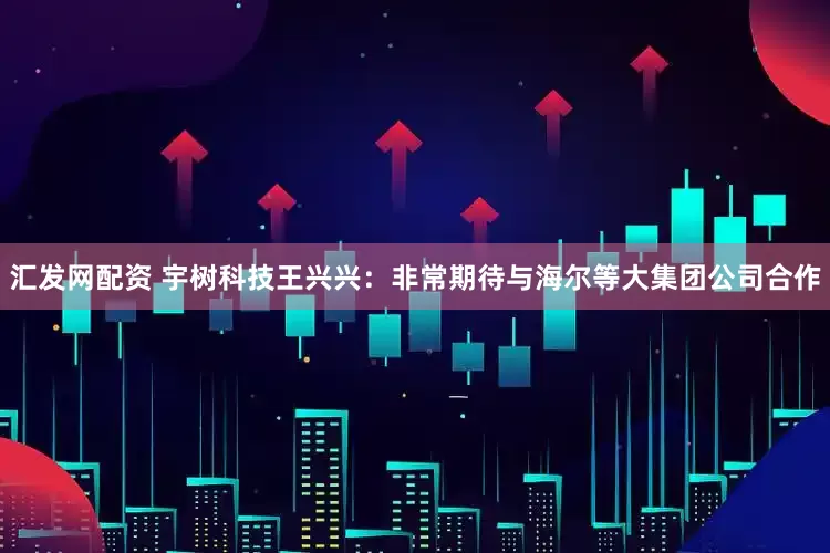 汇发网配资 宇树科技王兴兴：非常期待与海尔等大集团公司合作